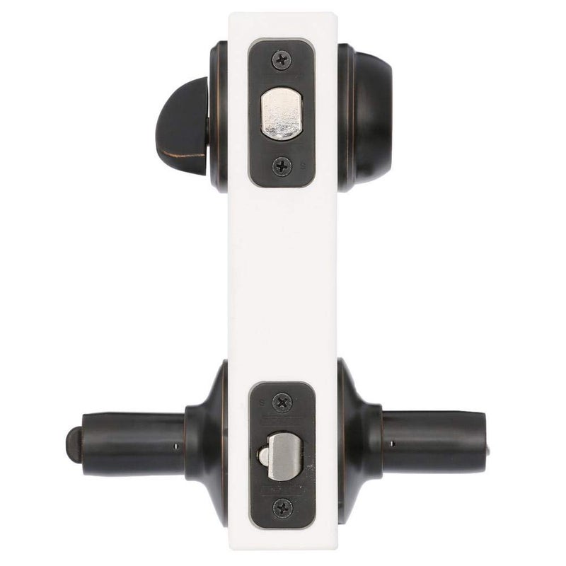 Schlage FB50N V Acc 716 Single Cylinder Deadbolt and Keyed Entry Accent Lever  Aged Bronze - Image 3